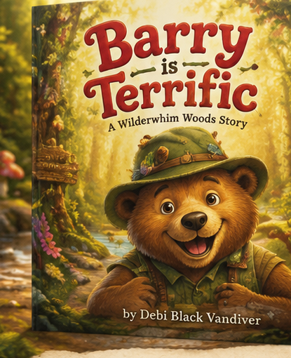Barry Is Terrific book cover — A Wilderwhim Woods Story by Debi Black Vandiver